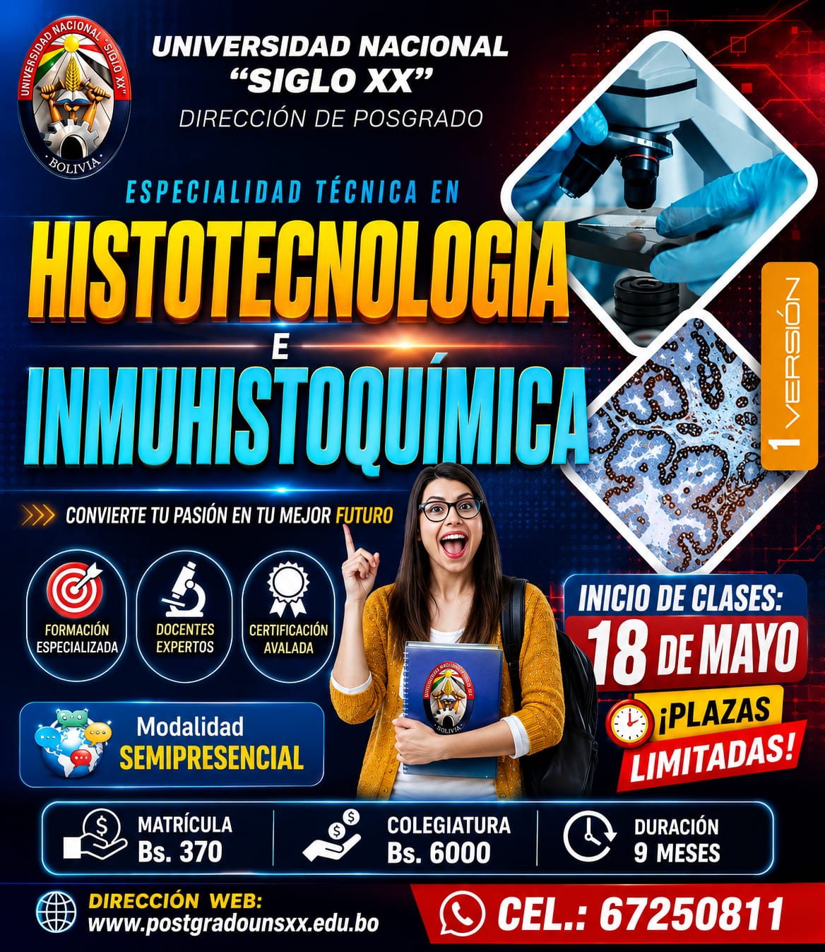 TÉCNICA        EN HISTOTECNOLOGÍA E INMUNOHISTOQUÍMICA